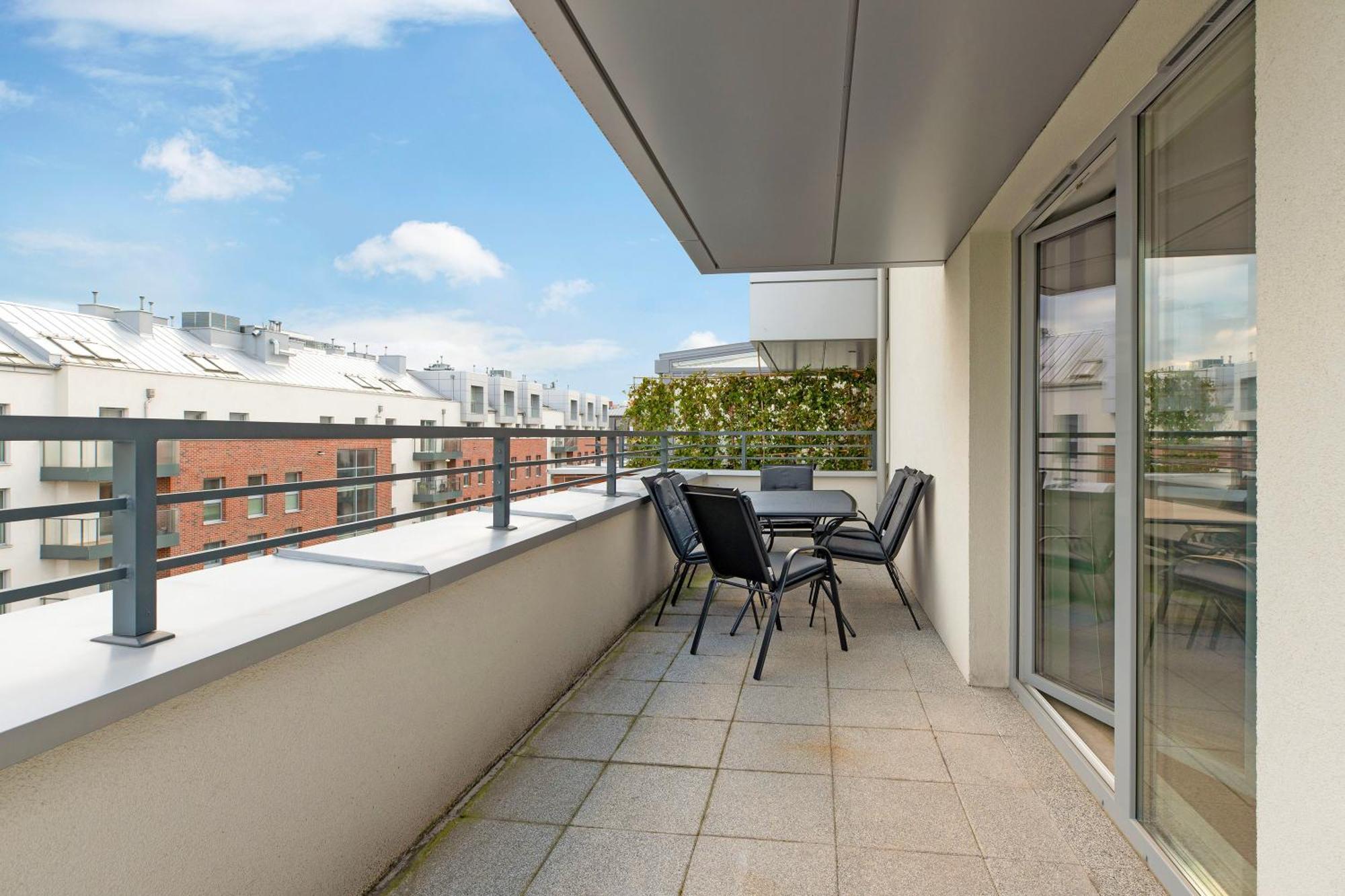 Blue Mandarin Marina Apartment Гданск Стая снимка