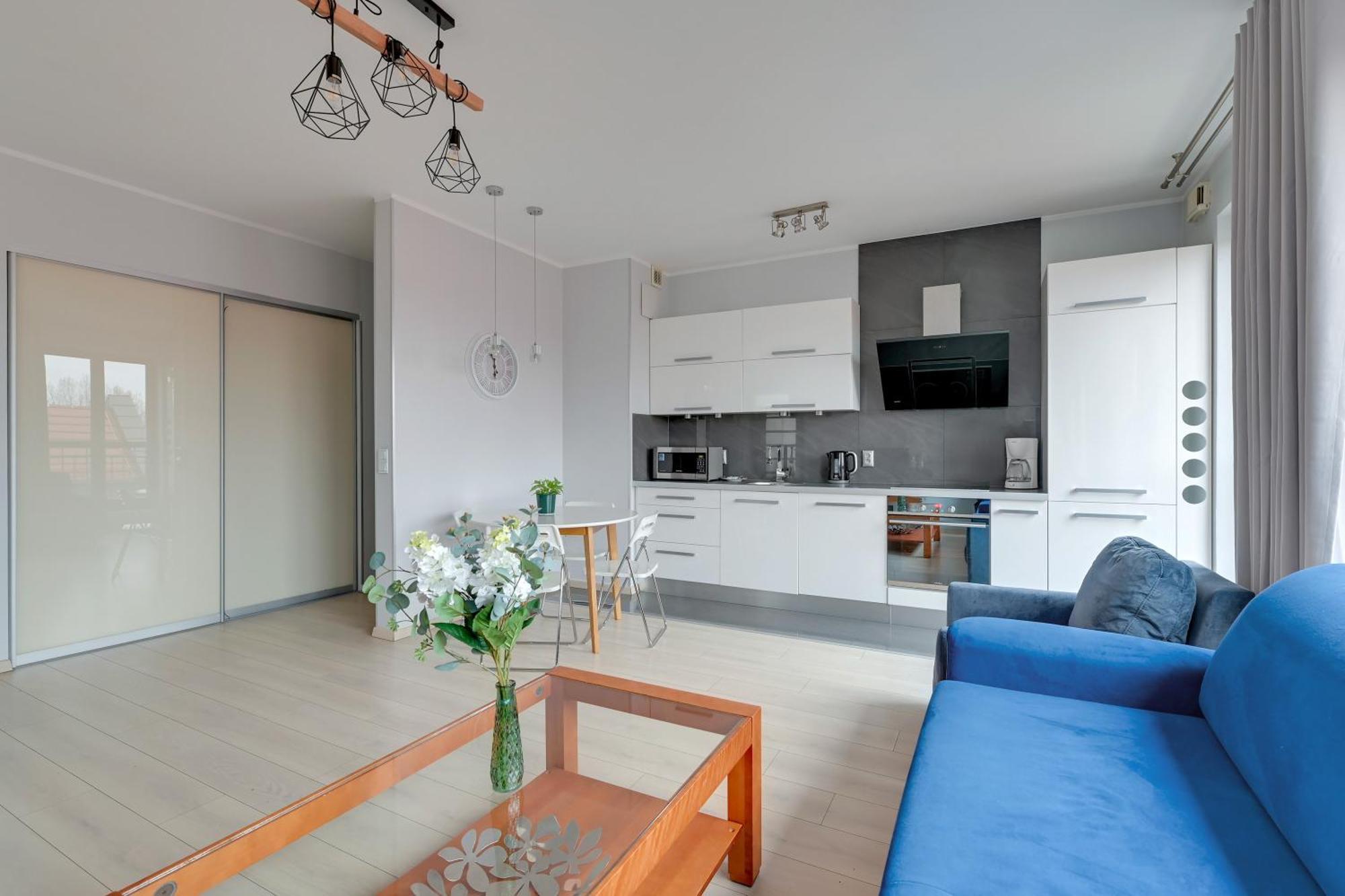 Blue Mandarin Marina Apartment Гданск Стая снимка