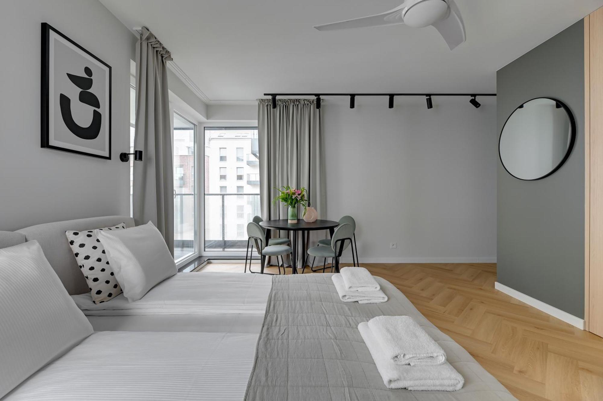 Blue Mandarin Marina Apartment Гданск Стая снимка