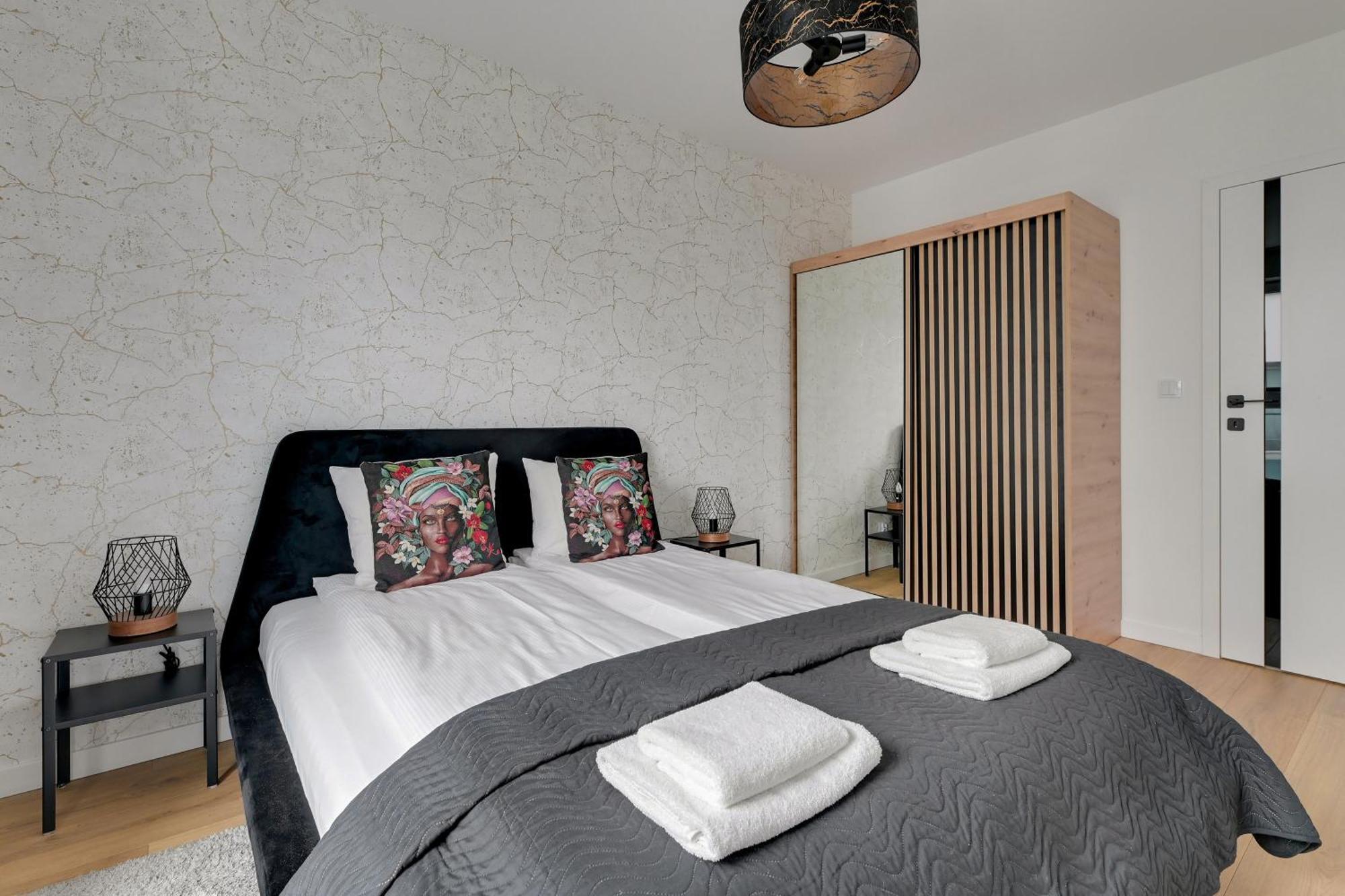Blue Mandarin Marina Apartment Гданск Стая снимка