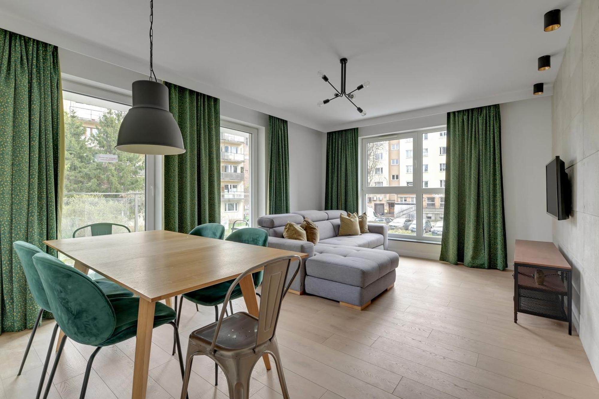 Blue Mandarin Marina Apartment Гданск Стая снимка